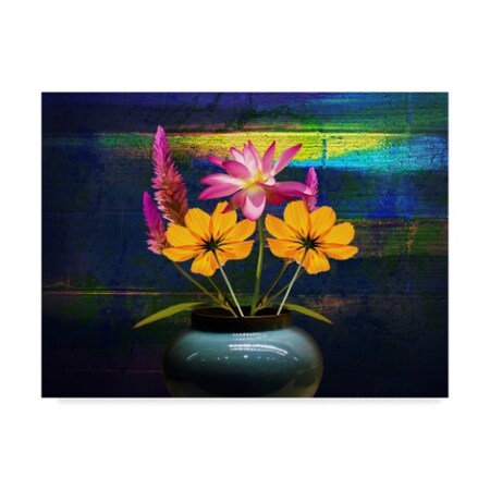 Ata Alishahi 'Colorful Vase' Canvas Art,24x32